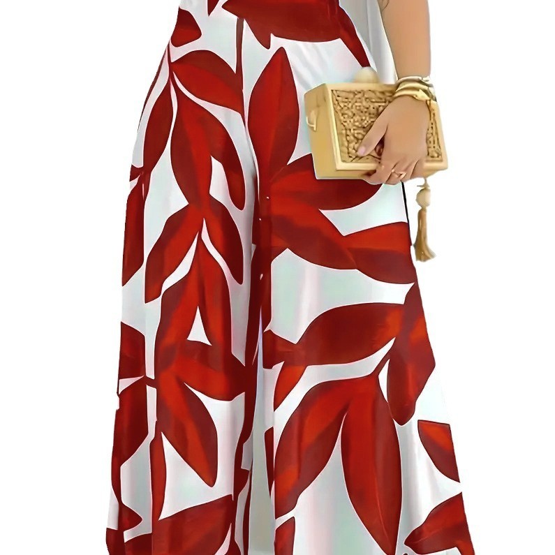 Printed High Waist Fashion Comfortable Wide-leg Pants - Life's Fun Treasures