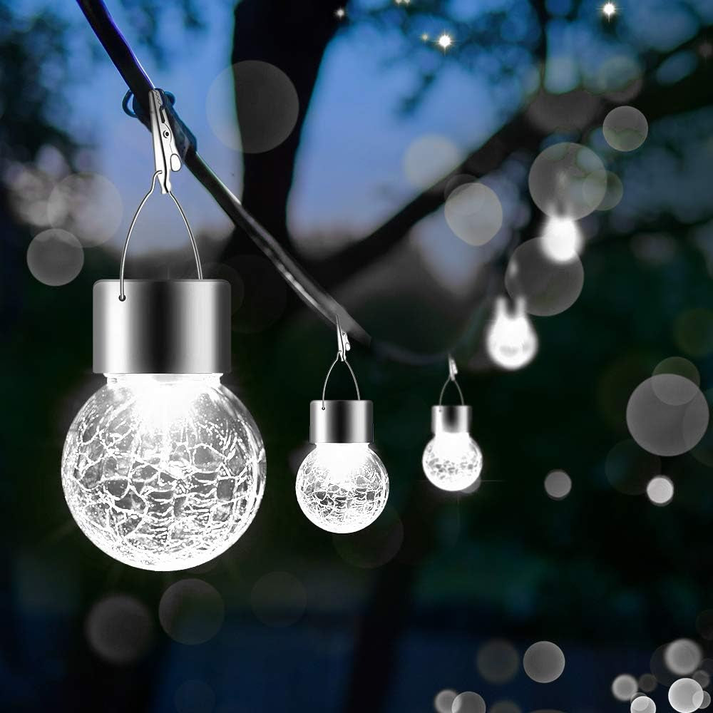Solar Lights Outdoor Hanging Decorative Globe 24 Pack, Waterproof - Life's Fun Treasures