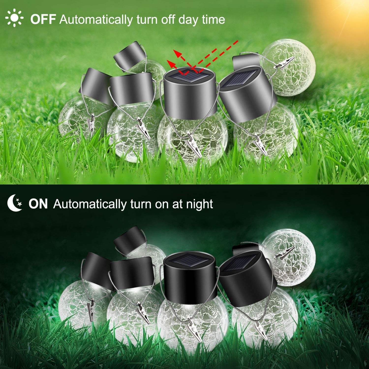 Solar Lights Outdoor Hanging Decorative Globe 24 Pack, Waterproof - Life's Fun Treasures