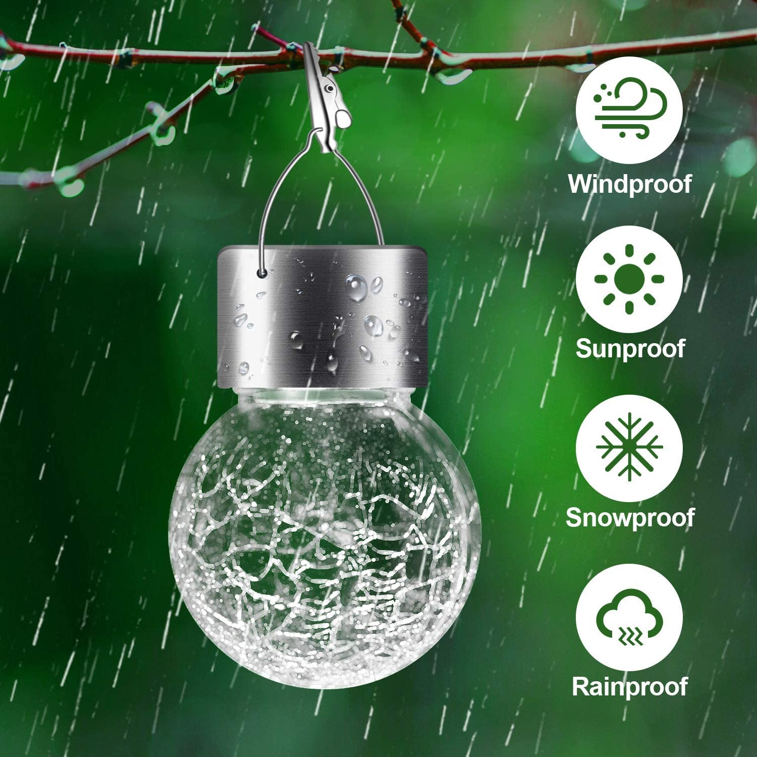 Solar Lights Outdoor Hanging Decorative Globe 24 Pack, Waterproof - Life's Fun Treasures