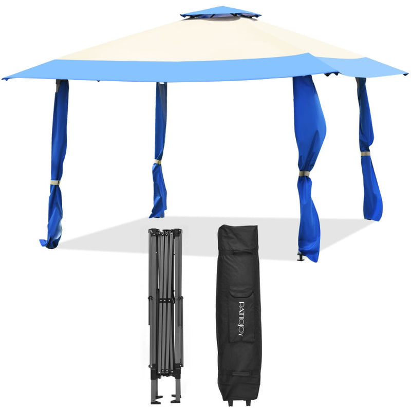 13 X 13 Feet Pop up Gazebo Tent with Carry Bag for Patio Garden - Life's Fun Treasures