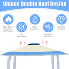 13 X 13 Feet Pop up Gazebo Tent with Carry Bag for Patio Garden - Life's Fun Treasures