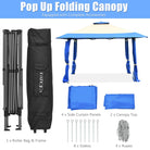 13 X 13 Feet Pop up Gazebo Tent with Carry Bag for Patio Garden - Life's Fun Treasures