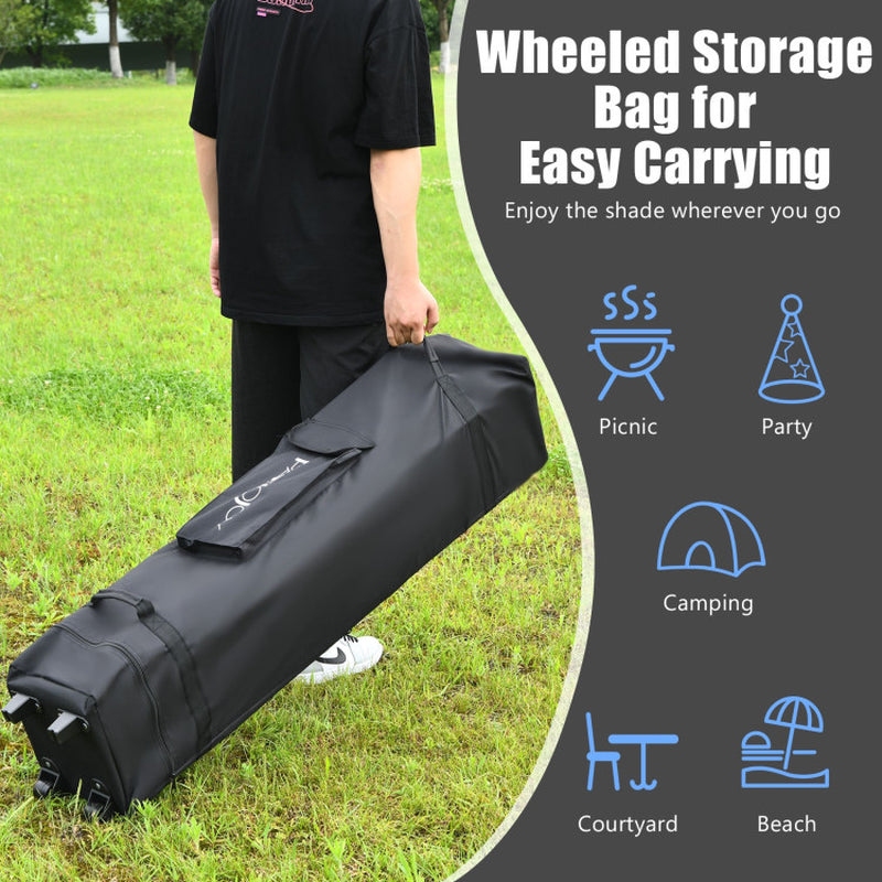 13 X 13 Feet Pop up Gazebo Tent with Carry Bag for Patio Garden - Life's Fun Treasures