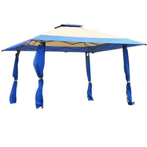 13 X 13 Feet Pop up Gazebo Tent with Carry Bag for Patio Garden - Life's Fun Treasures