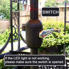 9' Solar LED Lighted Patio Umbrella with 8 Ribs/Tilt Adjustment and - Life's Fun Treasures