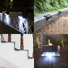 Solar LED Bright Deck Lights 4 Pcs Outdoor Garden Patio Railing Decks - Life's Fun Treasures