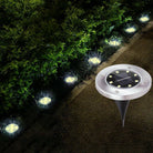 4/8 LEDs Solar Powered Buried Light Outdoor Pathway Garden Decking - Life's Fun Treasures