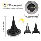 4/8 LEDs Solar Powered Buried Light Outdoor Pathway Garden Decking - Life's Fun Treasures