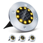 4/8 LEDs Solar Powered Buried Light Outdoor Pathway Garden Decking - Life's Fun Treasures