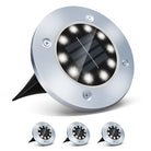 4/8 LEDs Solar Powered Buried Light Outdoor Pathway Garden Decking - Life's Fun Treasures