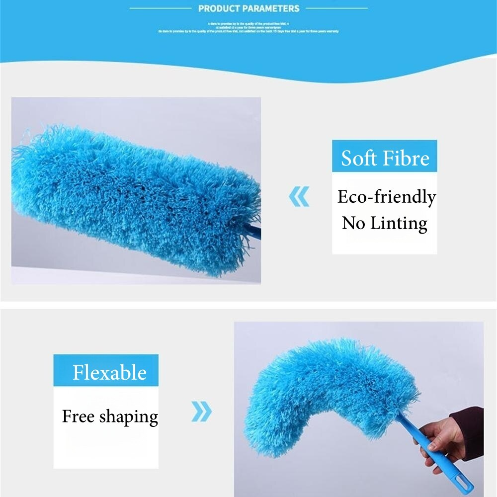 Microfiber Duster Cleaning Brush Dust Cleaner Bendable Handle Soft - Life's Fun Treasures
