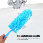 Microfiber Duster Cleaning Brush Dust Cleaner Bendable Handle Soft - Life's Fun Treasures