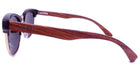 Real Walnut Wood Club Style Sunglasses With Bamboo Case, Polarized - Life's Fun Treasures