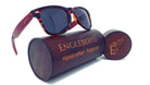 Red Bamboo Tortoise Framed Sunglasses With Wood Case, Artisan Engraved - Life's Fun Treasures