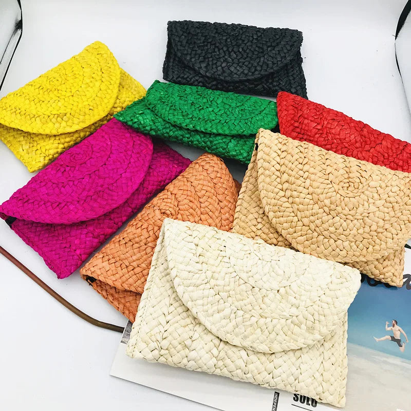 Corn Husk Handmade Women's Straw Bag - Life's Fun Treasures