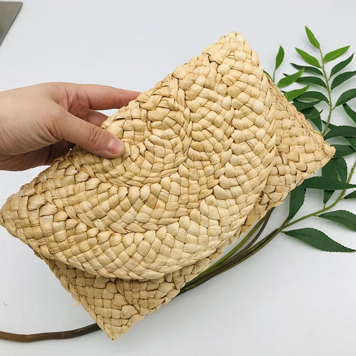 Corn Husk Handmade Women's Straw Bag - Life's Fun Treasures