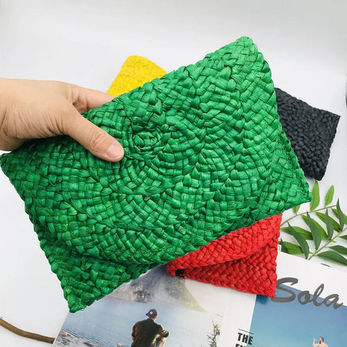 Corn Husk Handmade Women's Straw Bag - Life's Fun Treasures