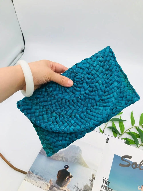 Corn Husk Handmade Women's Straw Bag - Life's Fun Treasures