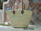 Straw Bag with Hand-Painted Magenta LOVE Design - Life's Fun Treasures