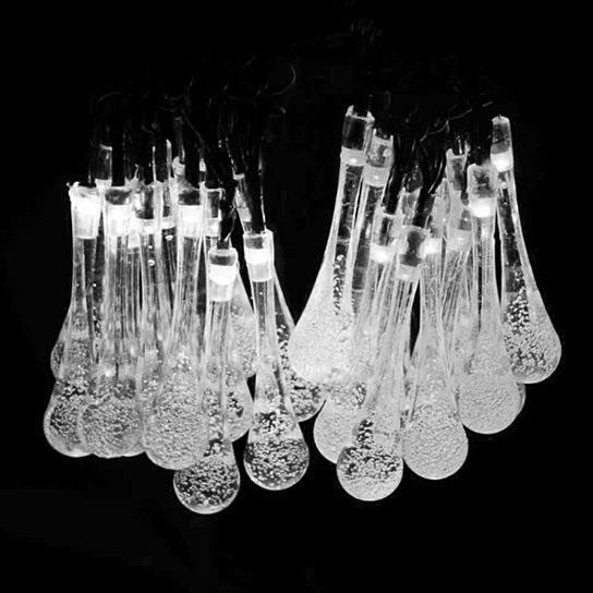 Dew Droplets 20 LED Solar Lights Falling Like Dew - Life's Fun Treasures