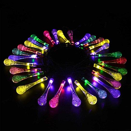 Dew Droplets 20 LED Solar Lights Falling Like Dew - Life's Fun Treasures
