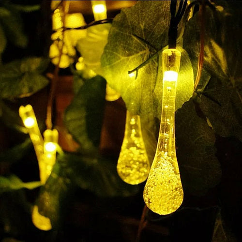 Dew Droplets 20 LED Solar Lights Falling Like Dew - Life's Fun Treasures