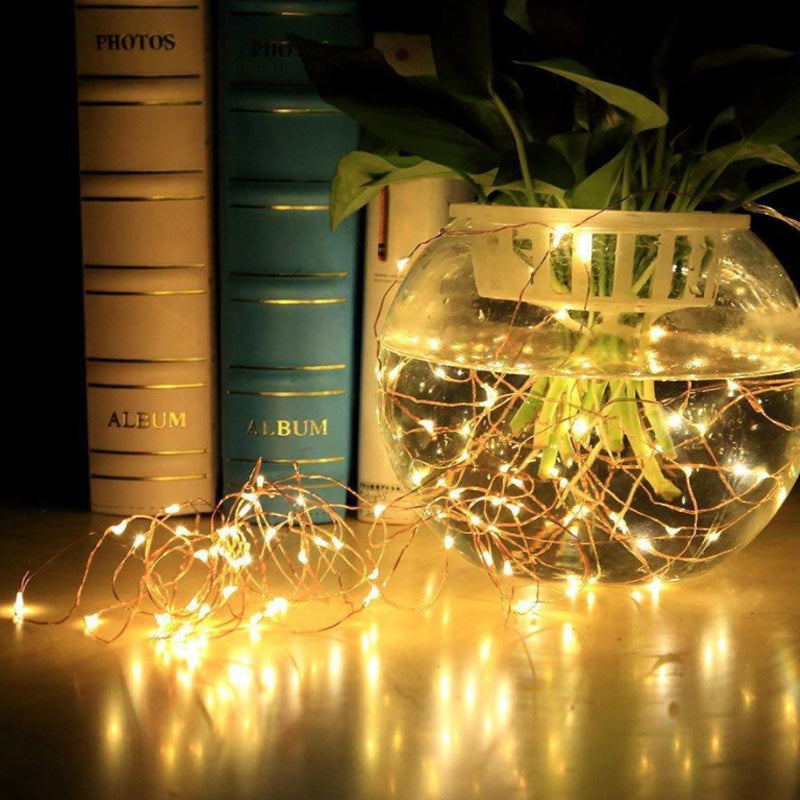 Mini Fiery 100 Lights Shine Like Firebugs With Solar Power 2/ Pak - Life's Fun Treasures