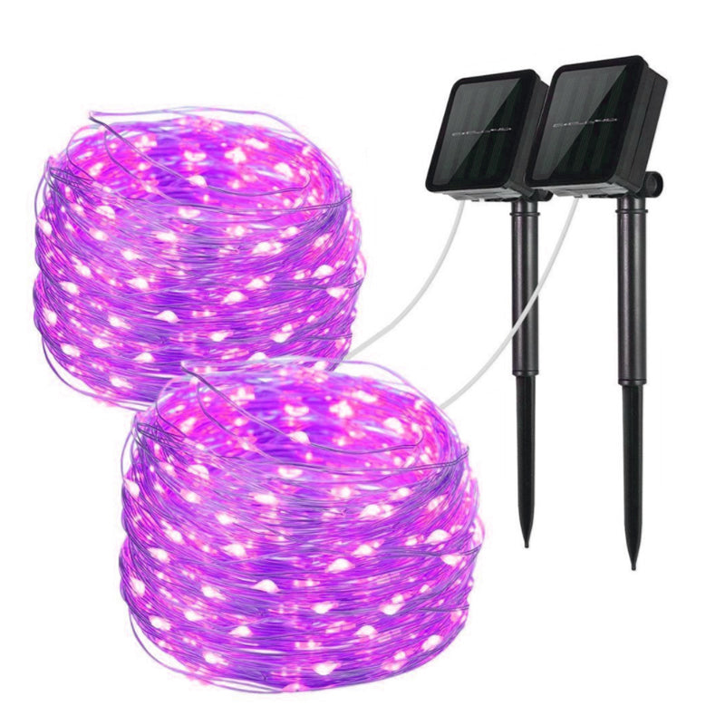 Mini Fiery 100 Lights Shine Like Firebugs With Solar Power 2/ Pak - Life's Fun Treasures