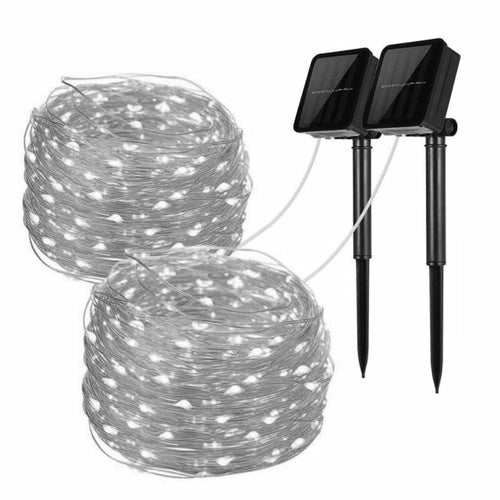 Mini Fiery 100 Lights Shine Like Firebugs With Solar Power 2/ Pak - Life's Fun Treasures