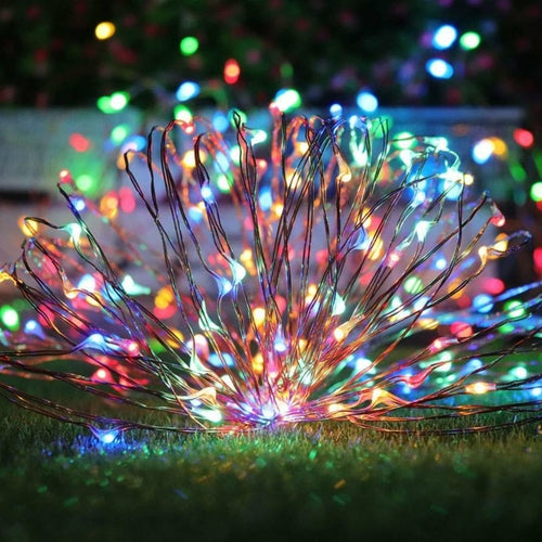 Mini Fiery 100 Lights Shine Like Firebugs With Solar Power 2/ Pak - Life's Fun Treasures