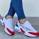 Flat Women Shoes Casual Breathable Wedges Ladies Walking Sneakers - Life's Fun Treasures