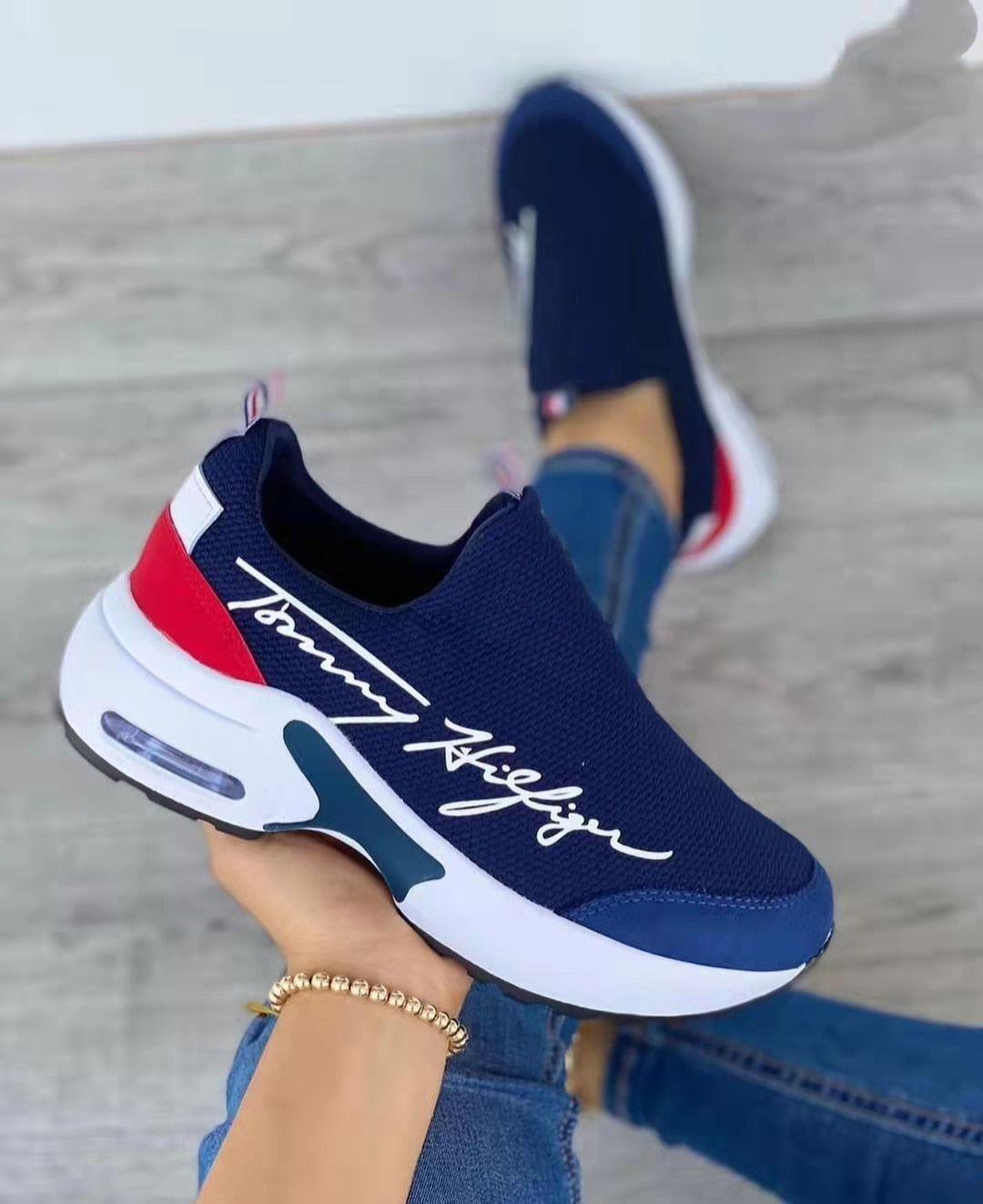 Flat Women Shoes Casual Breathable Wedges Ladies Walking Sneakers - Life's Fun Treasures