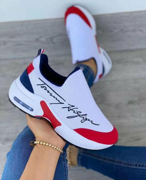 Flat Women Shoes Casual Breathable Wedges Ladies Walking Sneakers - Life's Fun Treasures