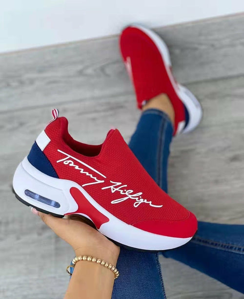 Flat Women Shoes Casual Breathable Wedges Ladies Walking Sneakers - Life's Fun Treasures