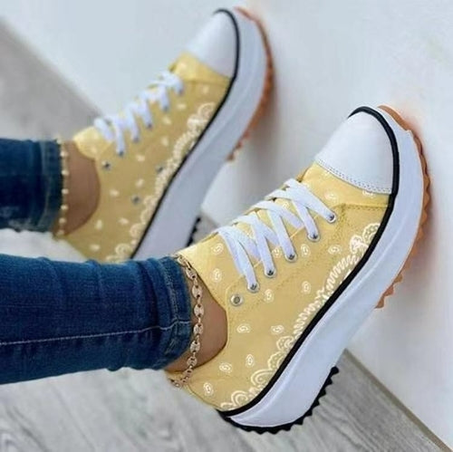2022 Pattern Canvas Women Sneakers Casual Sport Shoes - Life's Fun Treasures