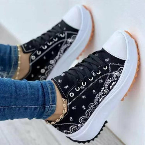 2022 Pattern Canvas Women Sneakers Casual Sport Shoes - Life's Fun Treasures