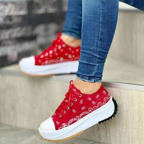 2022 Pattern Canvas Women Sneakers Casual Sport Shoes - Life's Fun Treasures