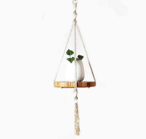 Macrame Plant Hanger, Macrame Pot Holder, Plant - Life's Fun Treasures