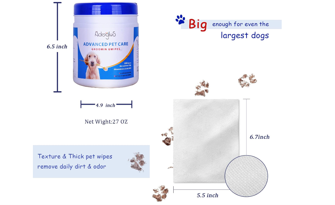 Pet Wipes with free cotton swabs - Life's Fun Treasures