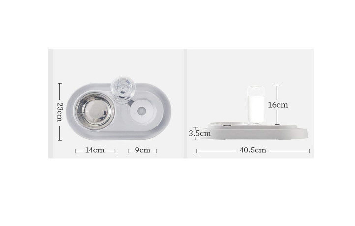 Stainless Steel Pet Bowls with Automatic Water Bottle - Life's Fun Treasures