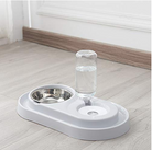 Stainless Steel Pet Bowls with Automatic Water Bottle - Life's Fun Treasures