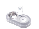 Stainless Steel Pet Bowls with Automatic Water Bottle - Life's Fun Treasures