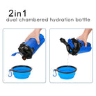 2 in 1 Dog Drinking Water Bottle with Bowls - Life's Fun Treasures