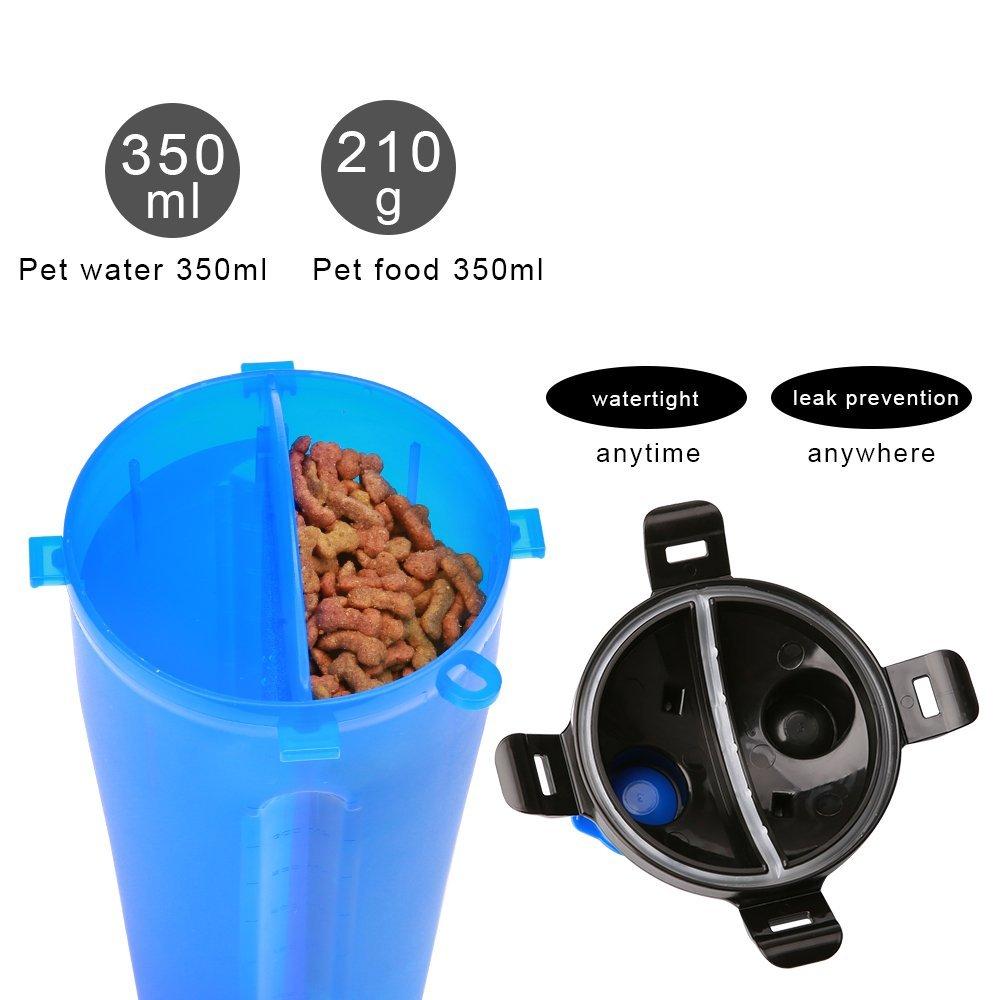 2 in 1 Dog Drinking Water Bottle with Bowls - Life's Fun Treasures