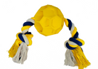 Rubber Soccer Ball Chew Toy with Tug Rope  -- Great for Active Dogs - Life's Fun Treasures