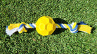 Rubber Soccer Ball Chew Toy with Tug Rope  -- Great for Active Dogs - Life's Fun Treasures