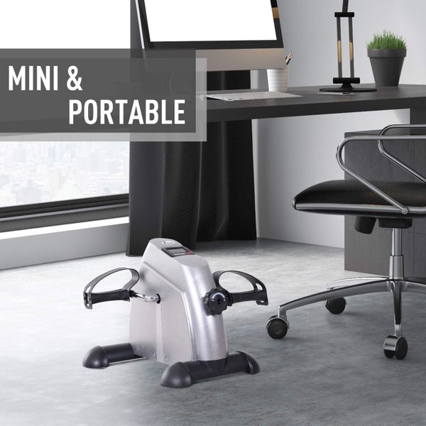 Soozier Pedal Exerciser Portable Mini Bike Indoor Cycle Fitness Arm - Life's Fun Treasures