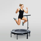 Soozier 40 Inch Mini Exercise Trampoline Indoor Fitness Rebounder w/ - Life's Fun Treasures
