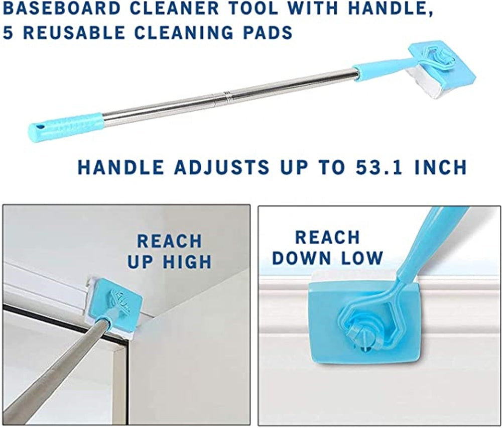 Baseboard Buddy Retractable Household Universal Cleaning Brush Mop - Life's Fun Treasures